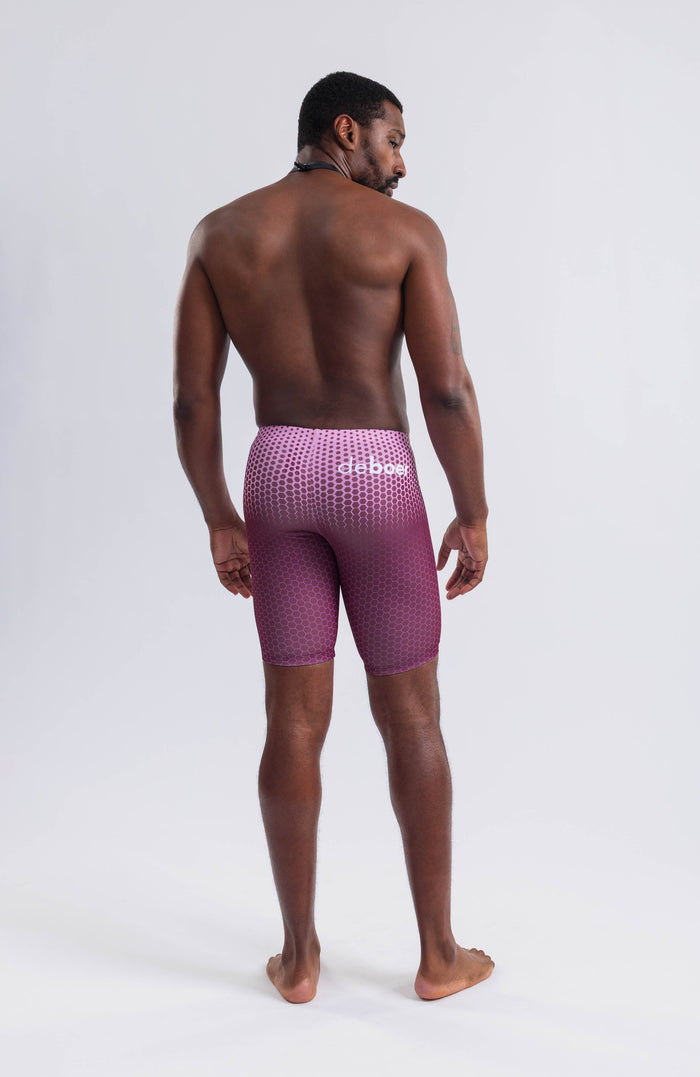 men's jammer hexskin/purple - deboer swim