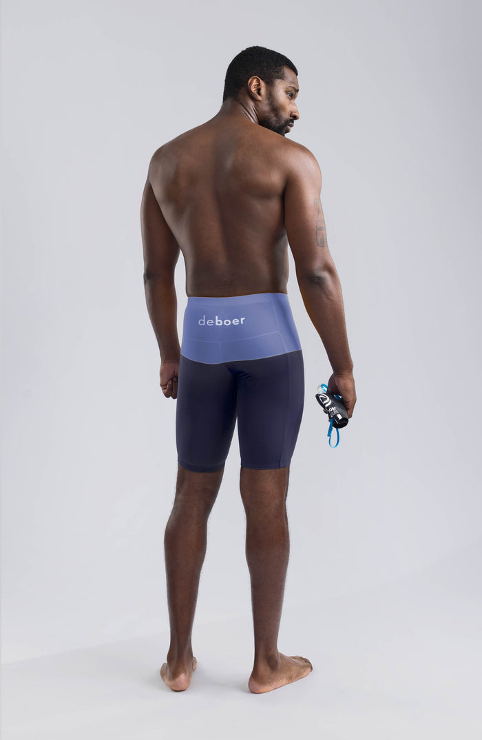men's jammer polo/mediterrean-squalo - deboer swim