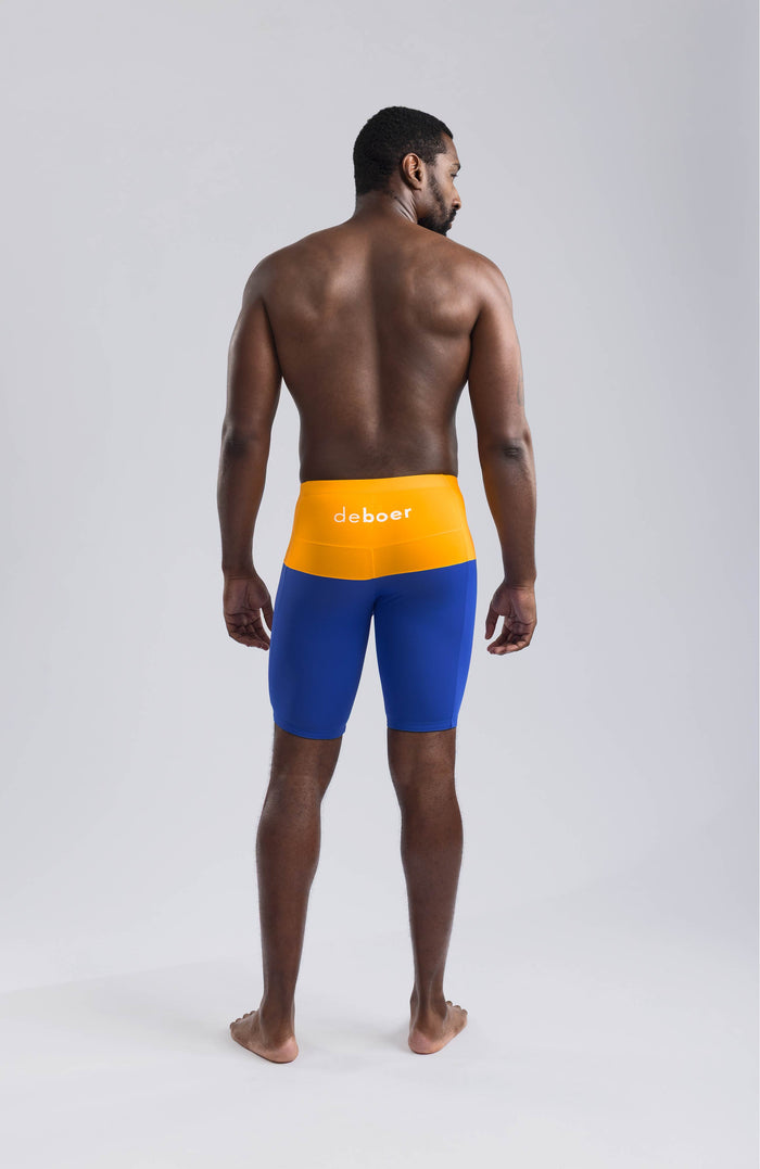 men's jammer polo/sunrise-savoy - deboer swim