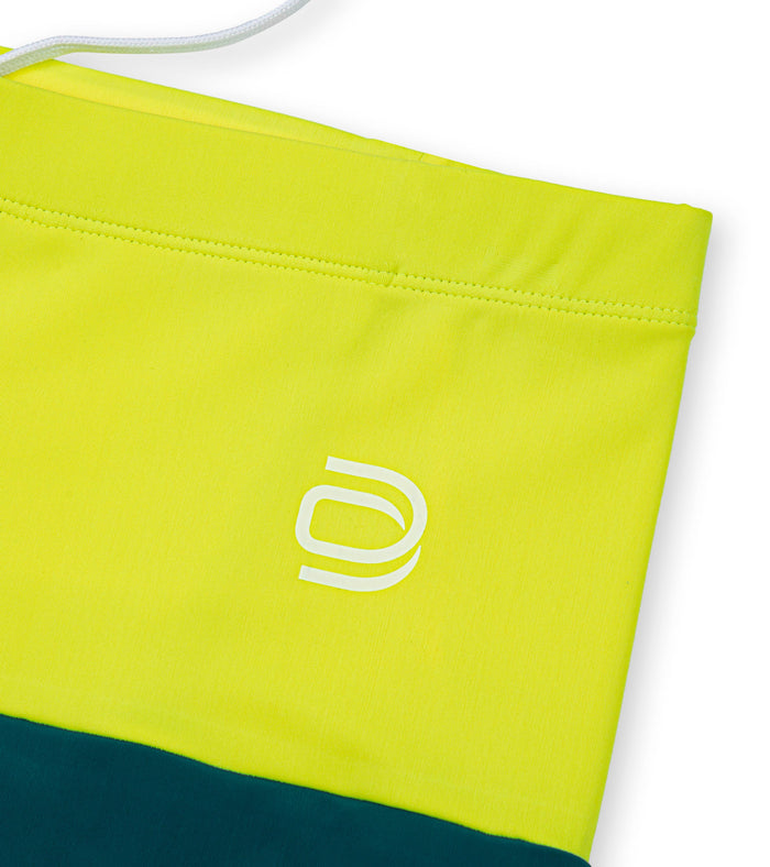men's jammer polo/yellow-teal - deboer swim