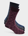 Mercerised Cotton Crew Length Socks Pack of 3 - Walcaw