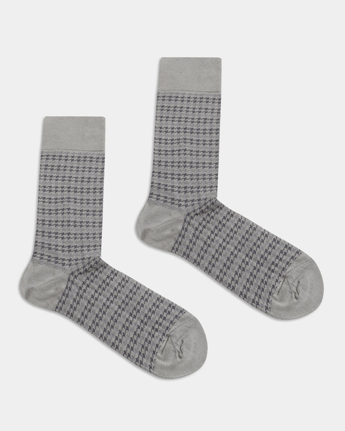 Mercerised Cotton Crew Length Socks Pack of 3 - Waltraud
