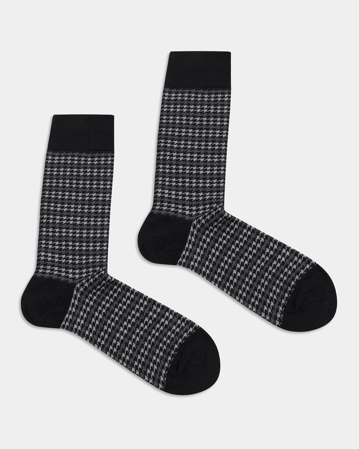 Mercerised Cotton Crew Length Socks Pack of 3 - Waltraud