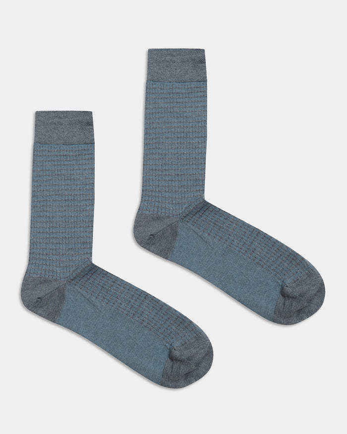 Mercerised Cotton Crew Length Socks Pack of 3 - Wendelin