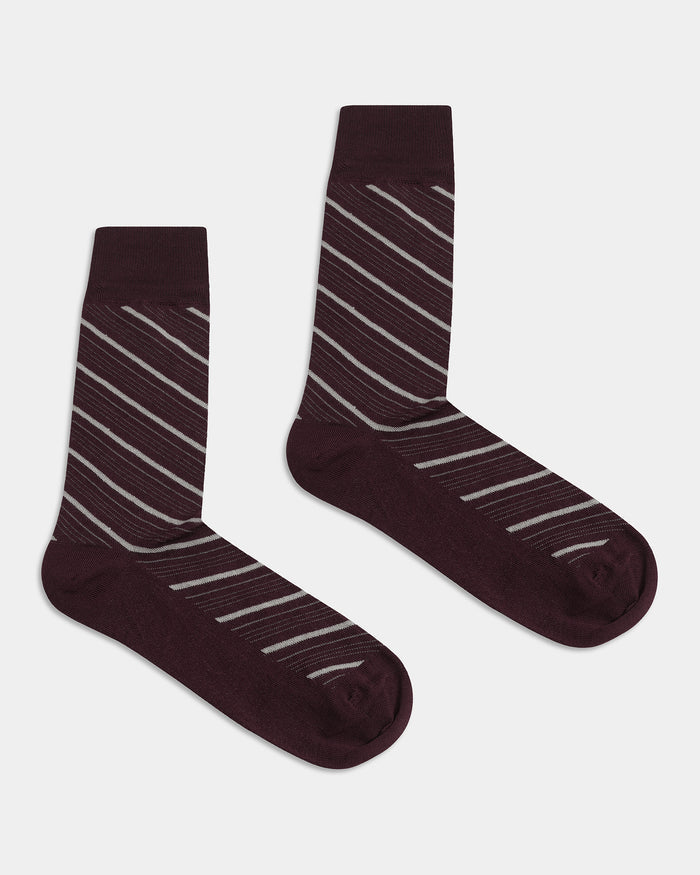 Mercerised Cotton Crew Length Socks Pack of 3 - Wenzeel
