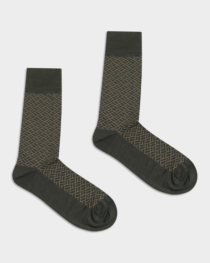 Mercerised Cotton Crew Length Socks Pack of 3 - Wiebke