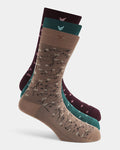 Mercerised Cotton Crew Length Socks Pack of 3 - Wim