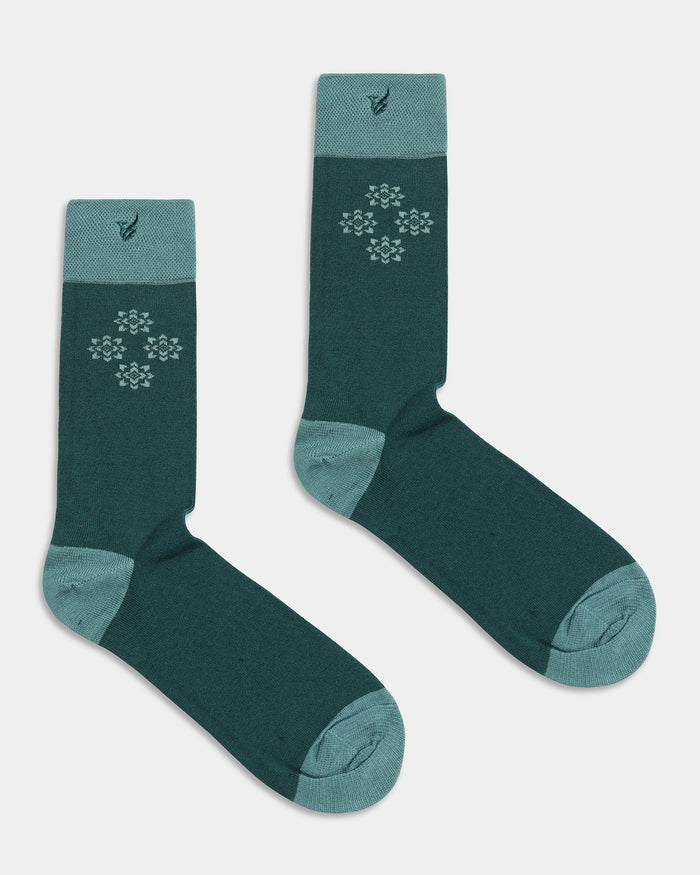 Mercerised Cotton Crew Length Socks Pack of 3 - Wodow