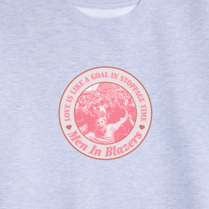 MiB Love Is Like A Goal In Stoppage Time Crewneck Sweatshirt