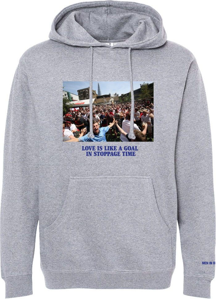 MIB Love Is Like A Goal In Stoppage Time Photo Hoodie