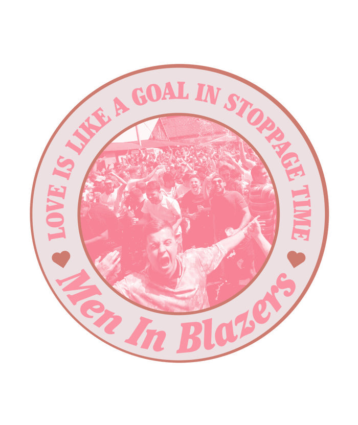 MIB Love Is Like A Goal Round Sandstone Coaster