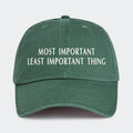 MIB Most Important, Least Important Hat