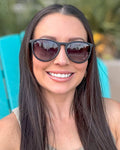 Midnight - Women's Polarized Medium Horn Sunglasses