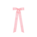 Mini Grosgrain Bowtie with Scalloped Edge, Knot Wrap, and Streamer Tails
