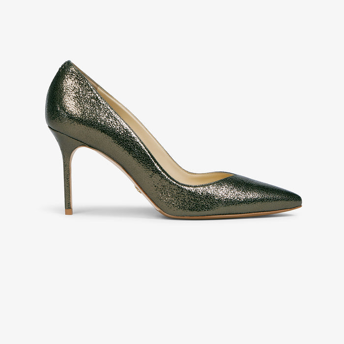 Packshot image of the sarah flint perfect pump in cypress crackle