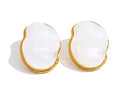 Molten Resin Stud Earrings
