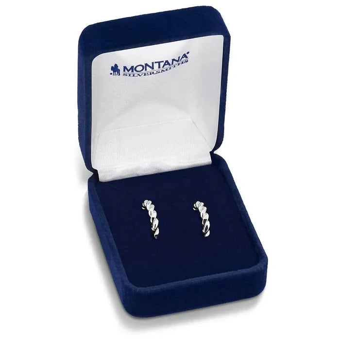 Montana Silversmiths Braided Elegance Hoop Earrings