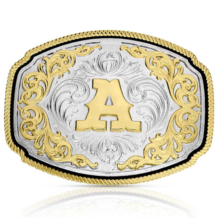 Montana Silversmiths Western Initial A Buckle