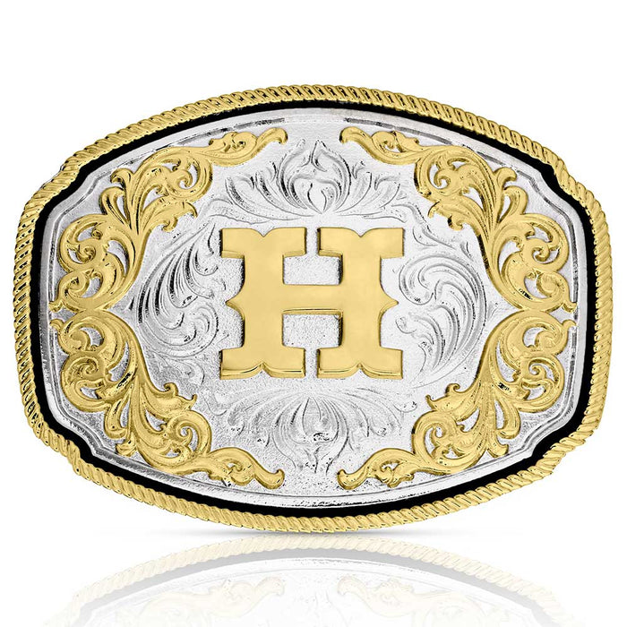 Montana Silversmiths Western Initial H Buckle