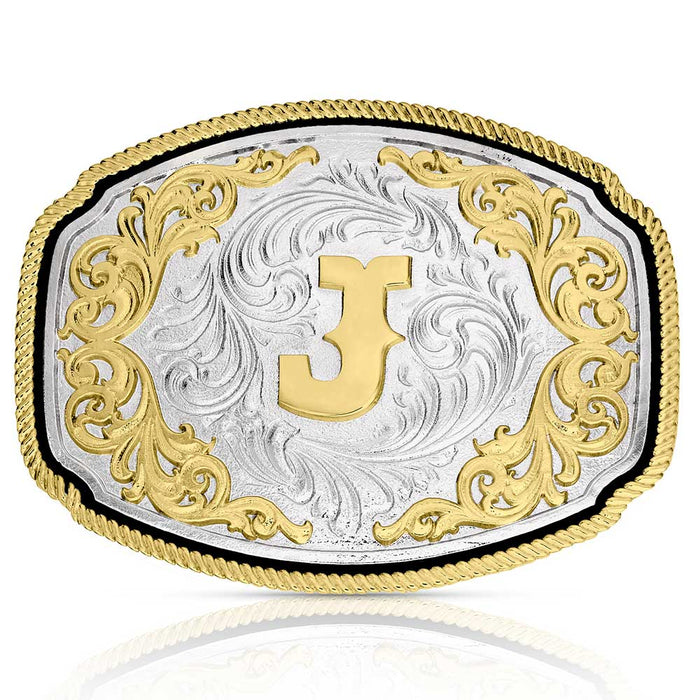 Montana Silversmiths Western Initial J Buckle