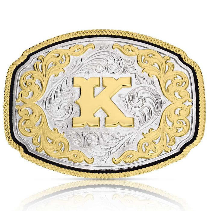 Montana Silversmiths Western Initial K Buckle