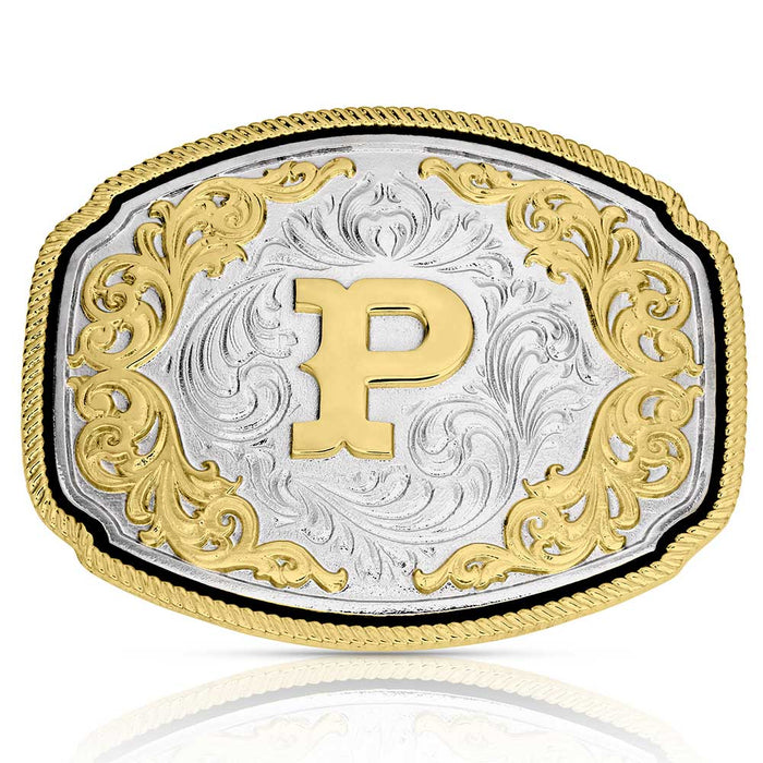 Montana Silversmiths Western Initial P Buckle