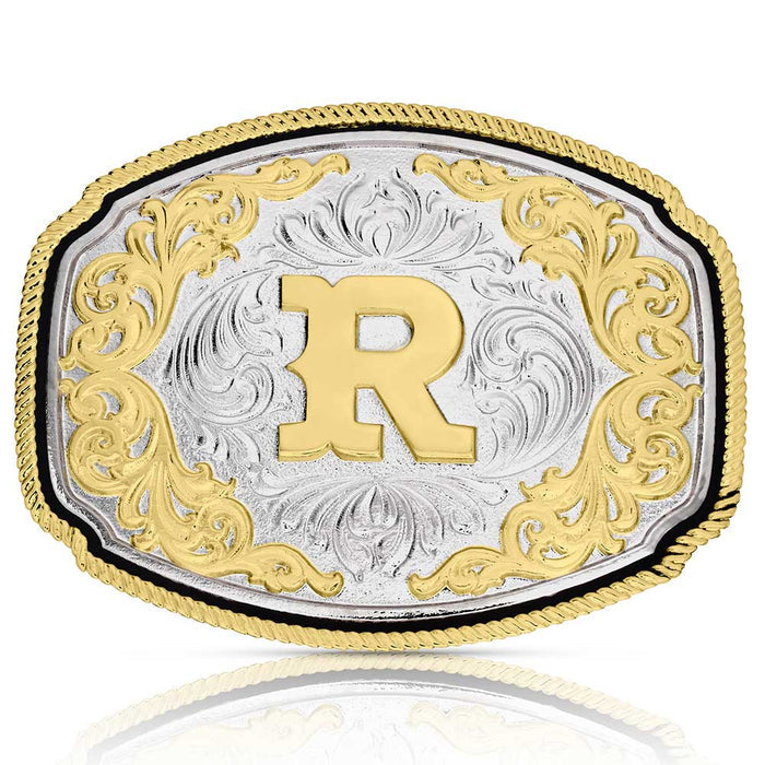 Montana Silversmiths Western Initial R Buckle