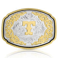 Montana Silversmiths Western Initial T Buckle