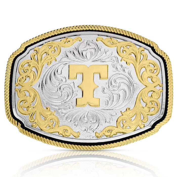Montana Silversmiths Western Initial T Buckle
