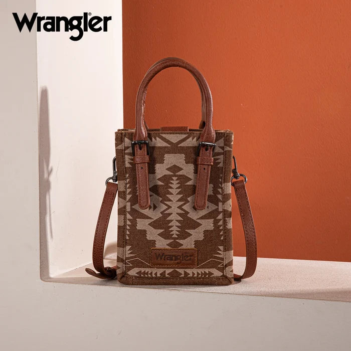 Montana West Wrangler Southwestern Print in Brown