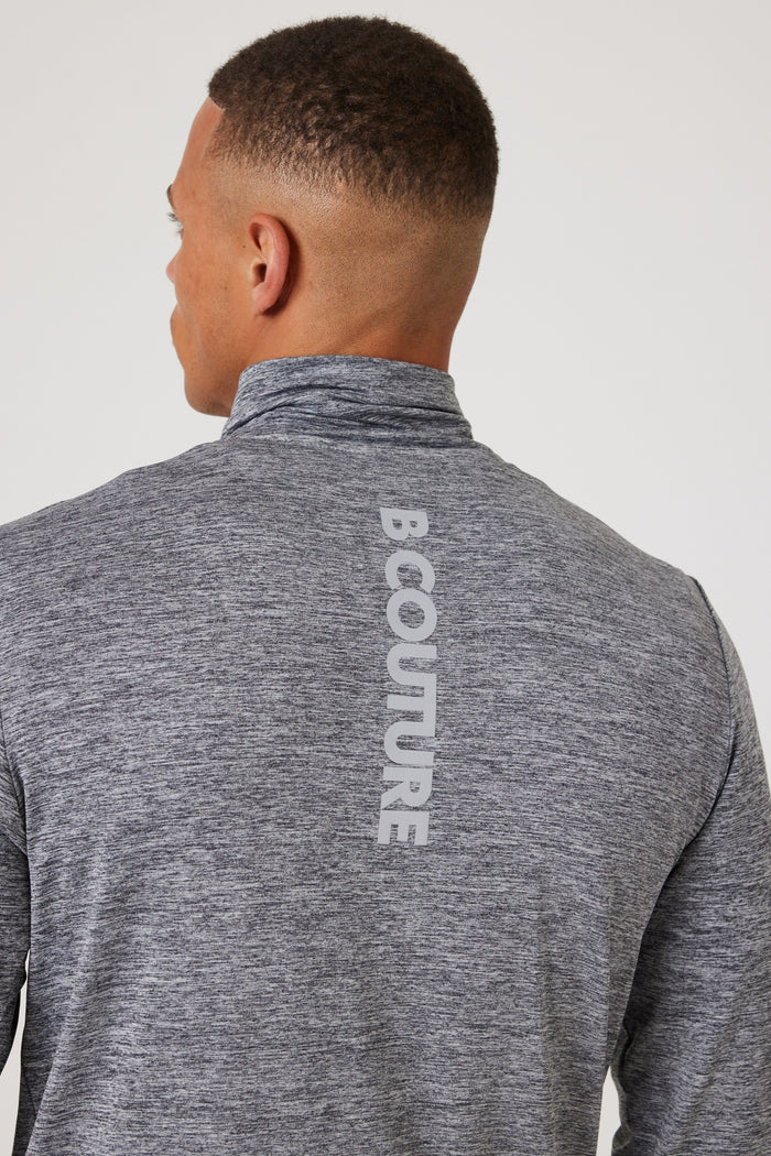 Moreton Gym Shorts, Quarter-Zip Top & T-Shirt Set - Grey