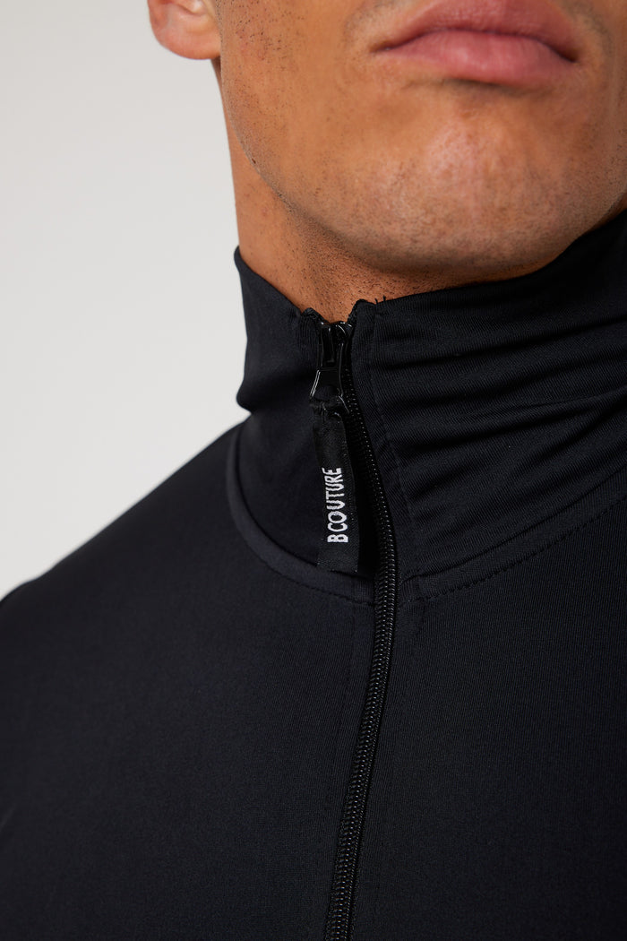 Moreton Gym Shorts, Quarter-Zip Top & T-Shirt Set - Navy