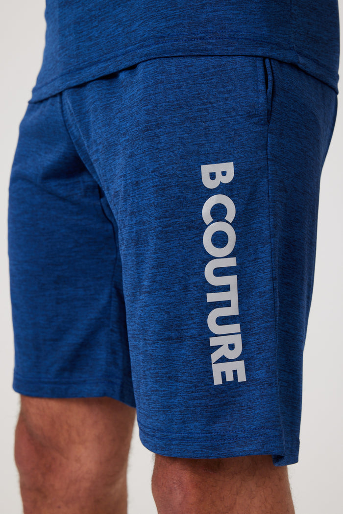 Moreton Gym Shorts, Quarter-Zip Top & T-Shirt Set - Navy