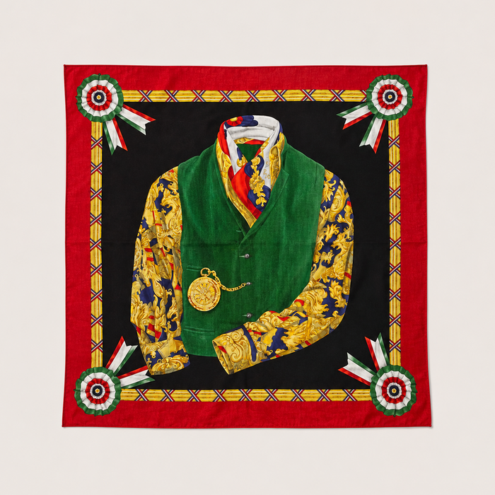 Moschino Cotton Waistcoat Image Kerchief