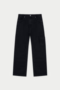 MULTI POCKET WASHED JEAN - BLACK WASH