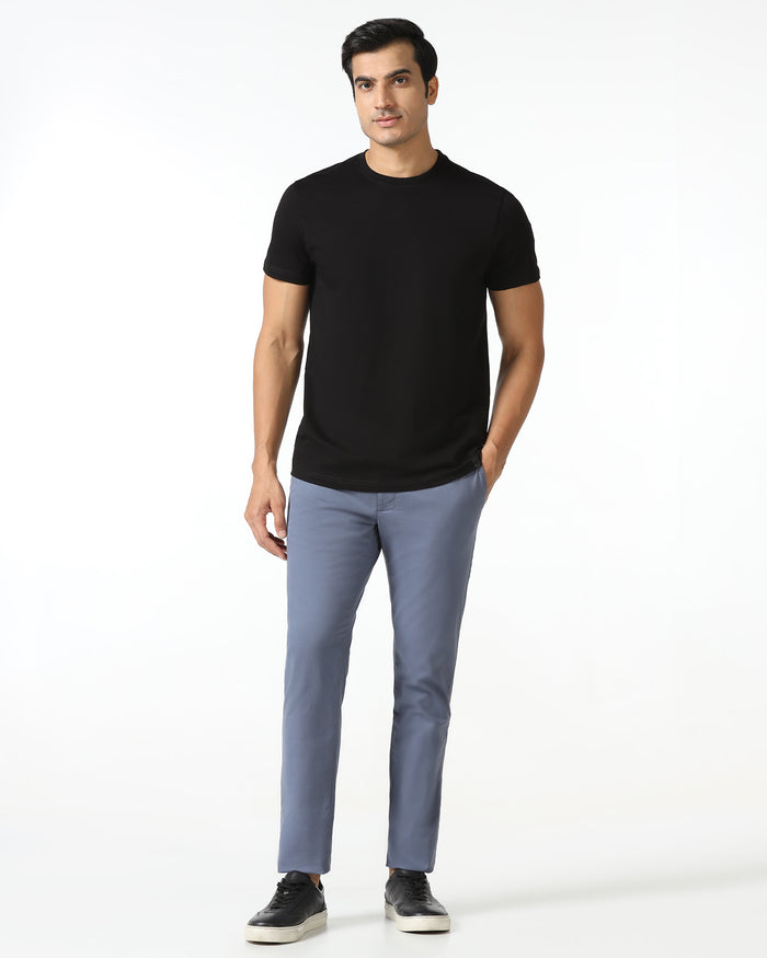 Must Haves Black Crew Neck Solid T-Shirt - Twin
