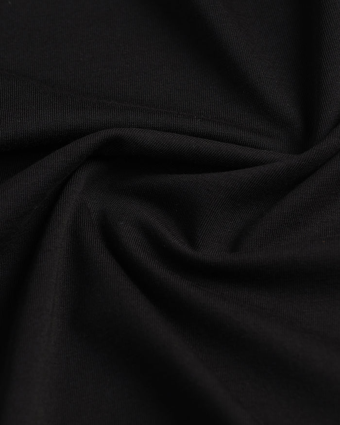Must Haves Black Crew Neck Solid T-Shirt - Twin