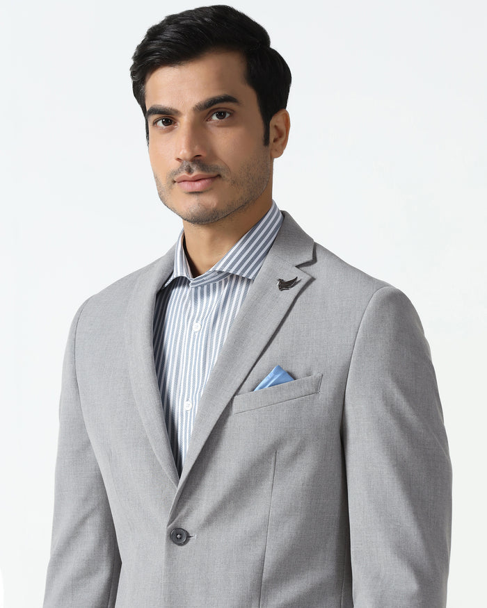 Must Haves Grey Two Piece Solid Suit - Jerret