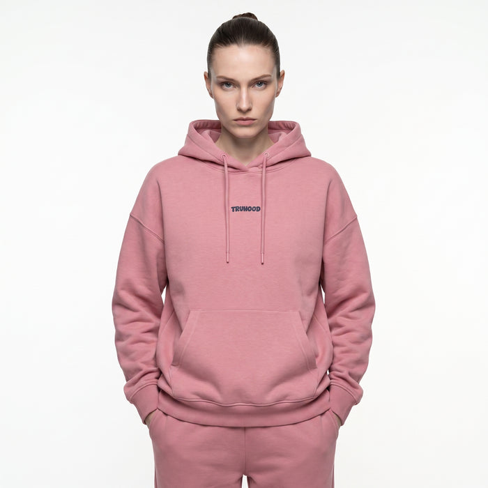 Muted Pink Tru Woman Oversize Hoodie