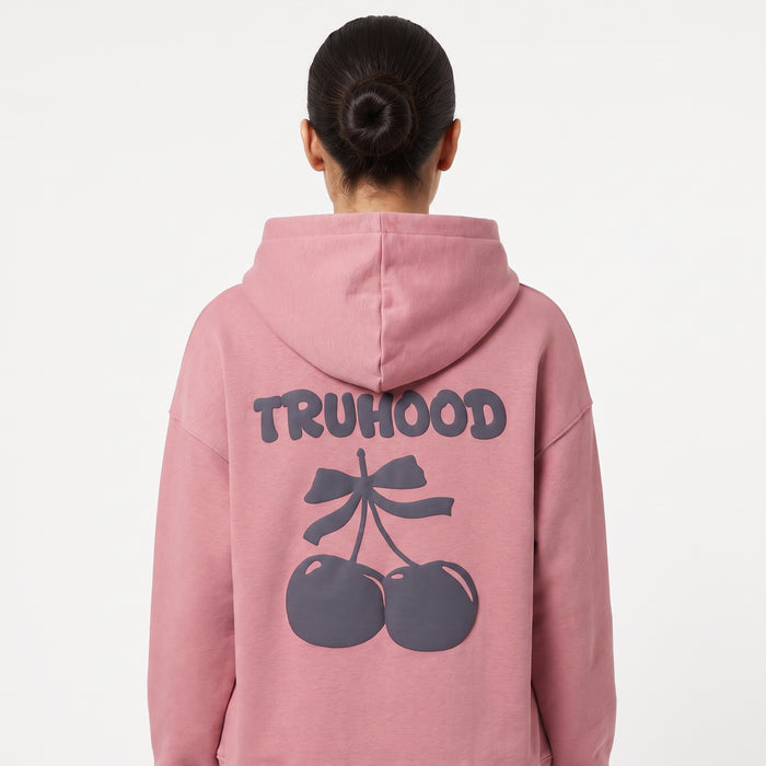 Muted Pink Tru Woman Oversize Hoodie
