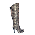 Natural Python Over the Knee Stiletto