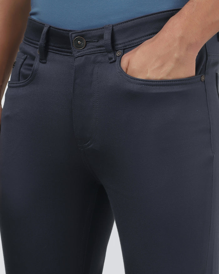 Navy Bleed Zero Slim Fit Jeans - Abto