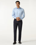 Navy Must Haves Textured Trouser - Miggins