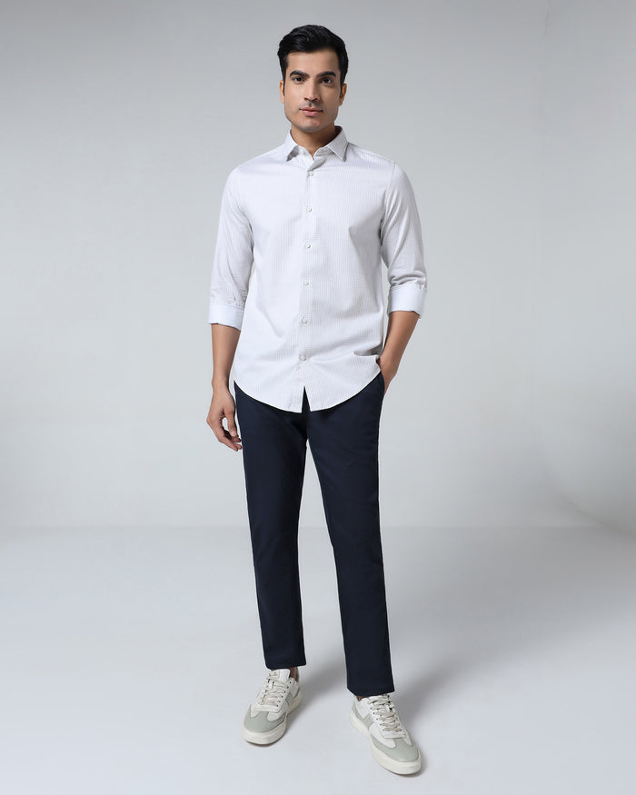 Navy Solid Khakis - Hemlock