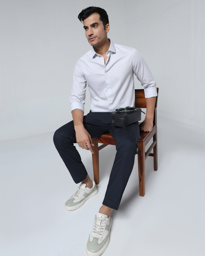 Navy Solid Khakis - Hemlock