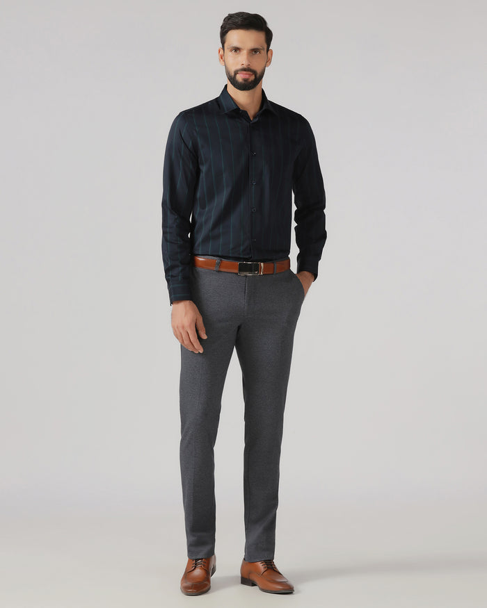 Navy Stripe Shirt - Simon