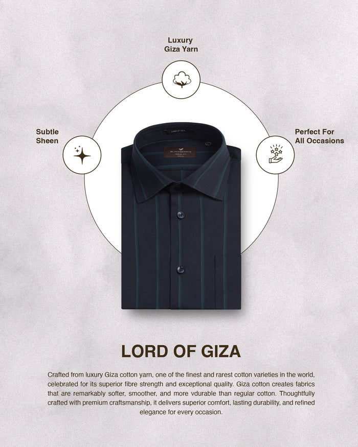 Navy Stripe Shirt - Simon