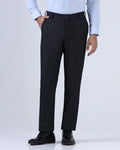 Navy Textured Trouser - Alan