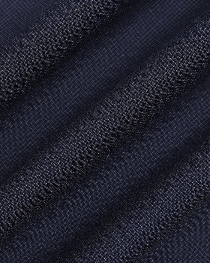 Navy Textured Trouser - Bernardo