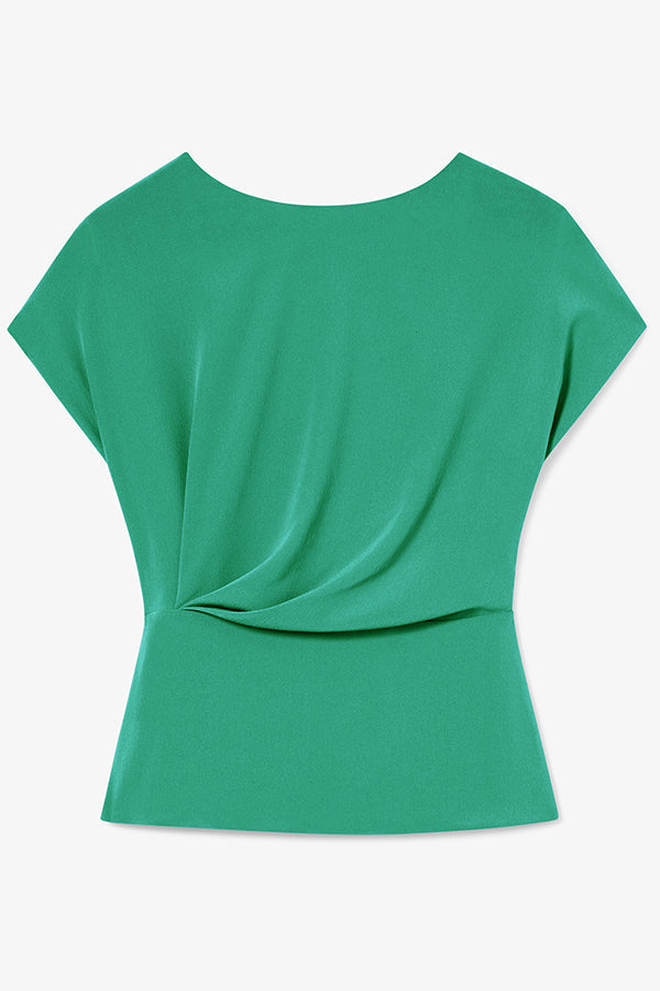 Packshot image of the nora top in clover | Exclude | Still | Grid Hover